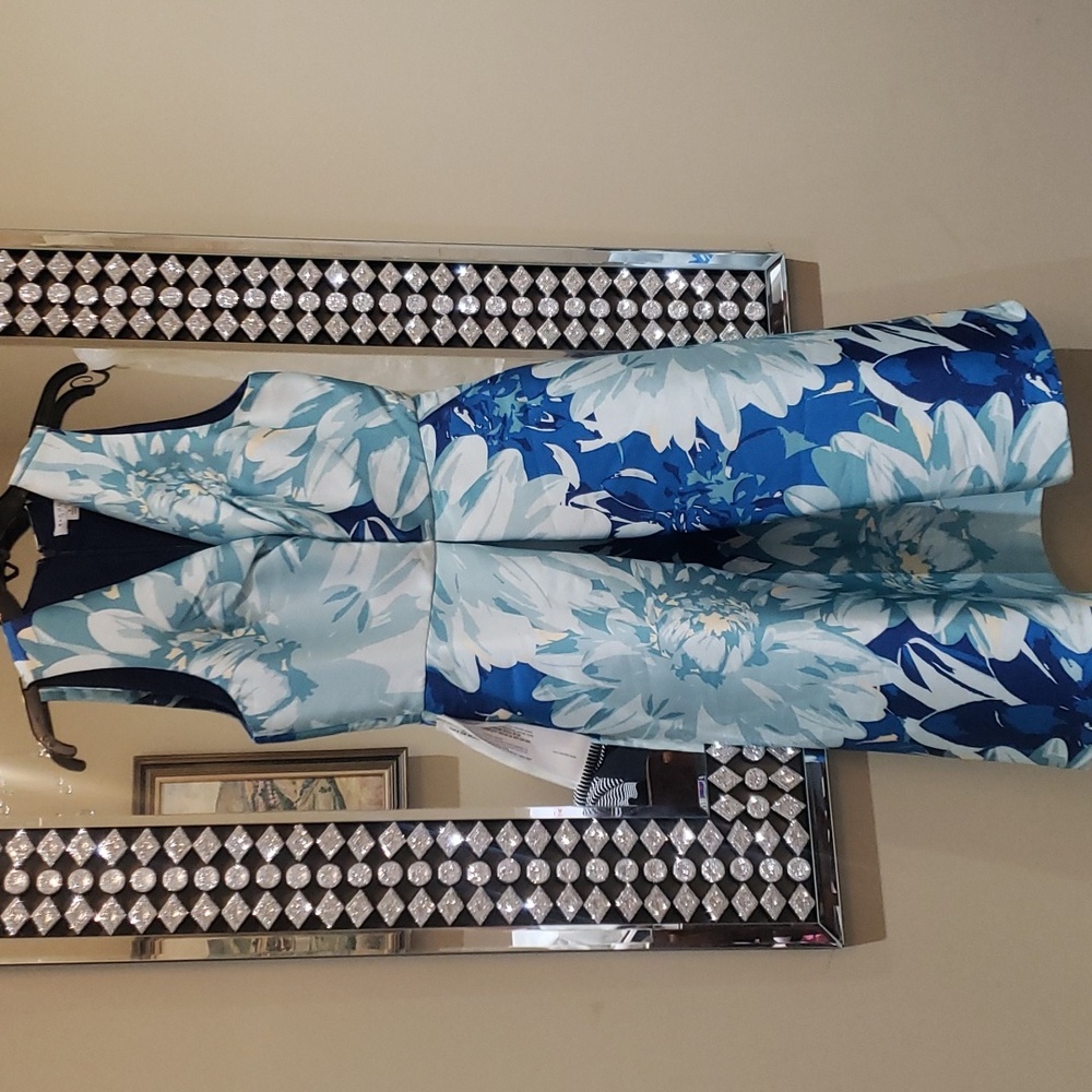 Nwt Kay Unger size 6 dress blue - Picture 3 of 14